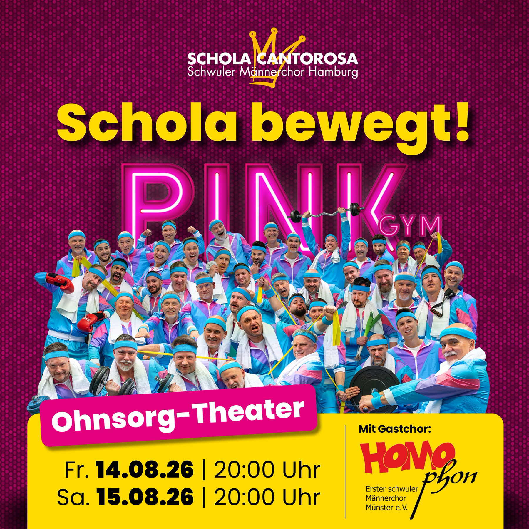 Schola bewegt! Die Letzten auf der Bank, die Ersten unter der Dusche.